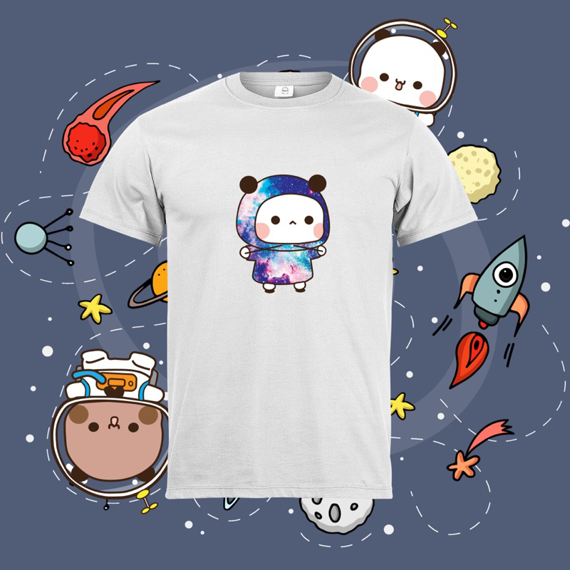 T-shirt KAOS GALAKSI PANDA Stiker Whatsapp Lucu