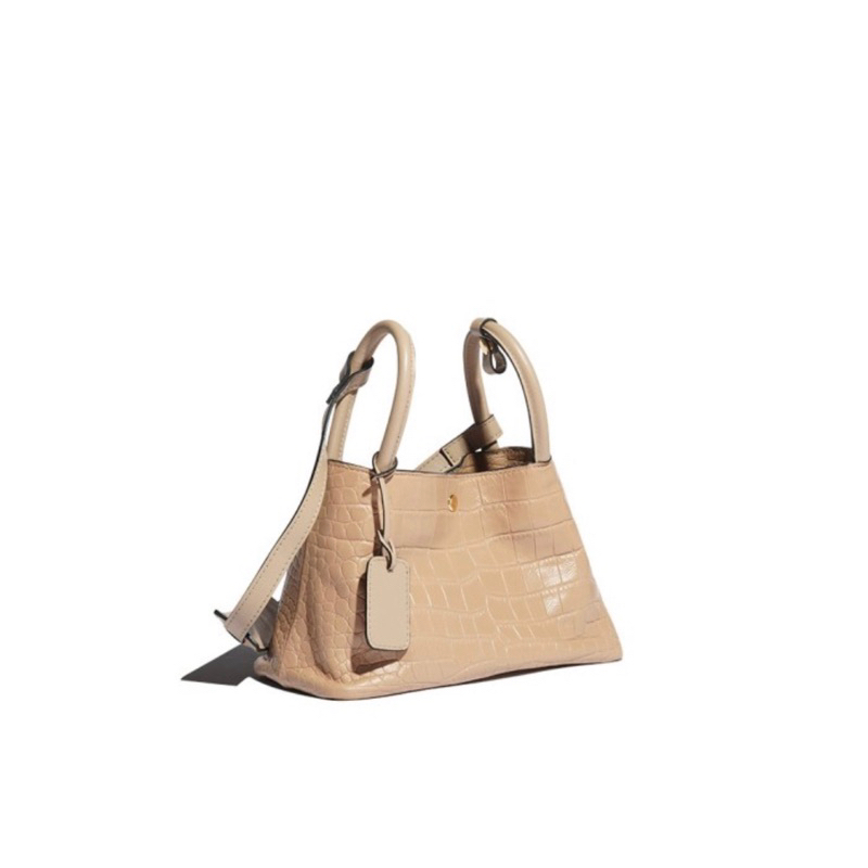 Rounn Bag Julia 26 Walnut Croco / nude croco