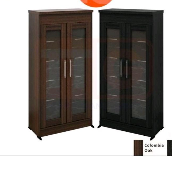 LEMARI SEPATU PINTU KACA LEMARI SANDAL MINIMALIS RAK SEPATU MODERN