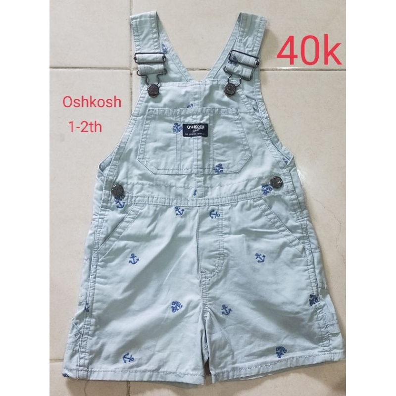 (Booked) Overall jeans anak laki-laki 1-2th Oshkosh preloved like new