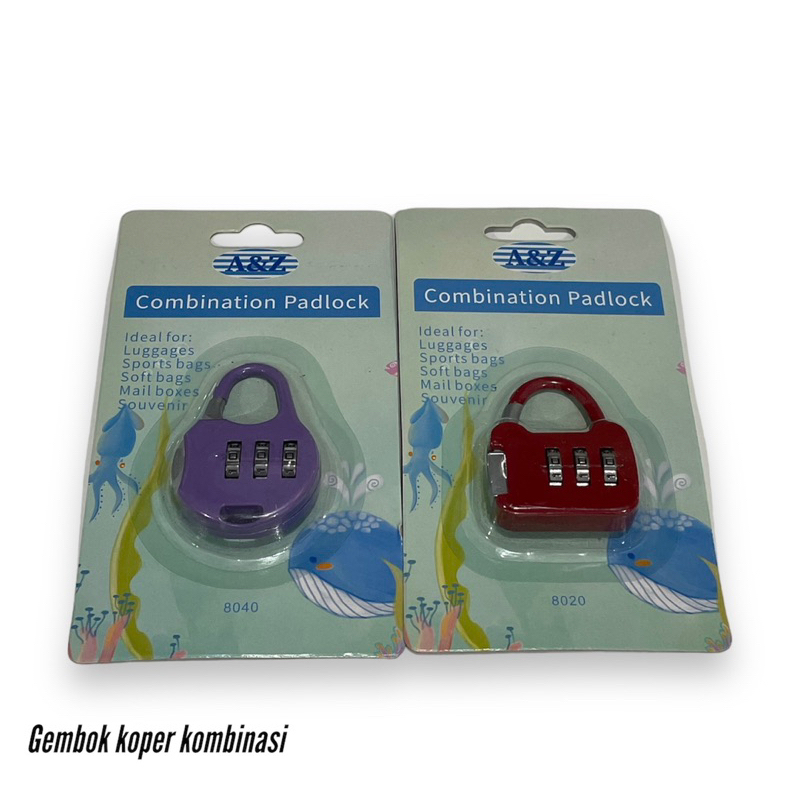 Gembok koper password 25mm A&amp;Z japan technology