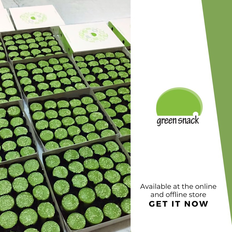 

Kue Ijo by Green Snack - 12 pcs (kemasan mika)
