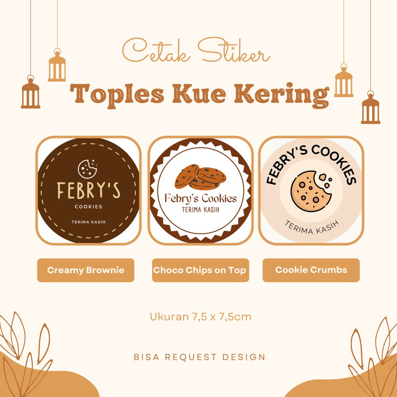 

Cetak Stiker Logo Bulat | Label Makanan | Logo Makanan | Sticker Toples Kue Kering