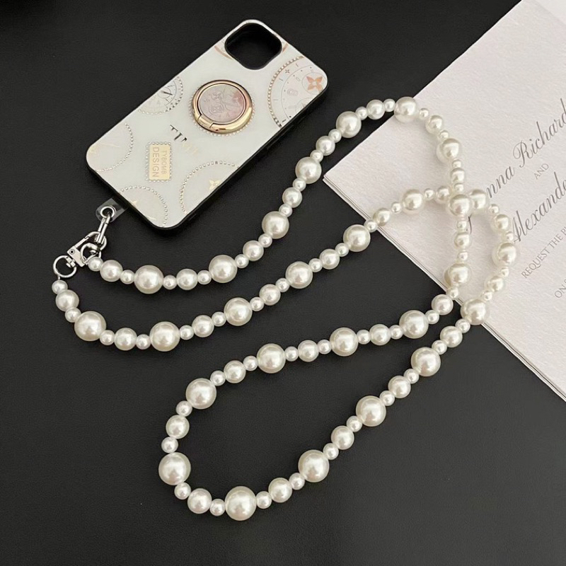 Chain Bag / Phone Charm Pearls Korean Style (GANTUNGAN HP BISA DI LEPAS PASANG)