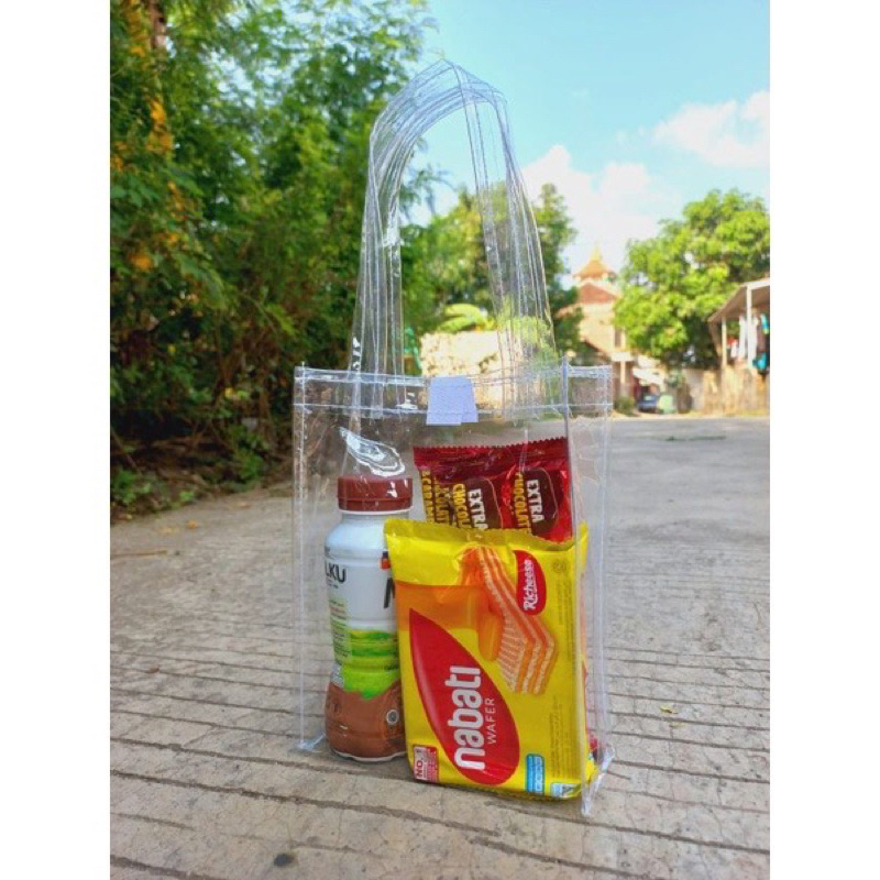 

Tas Mika Goodie Bag Tas Mika Plastik Tas Mika Lentur Gift Bag Kado Ultah Tas Mika