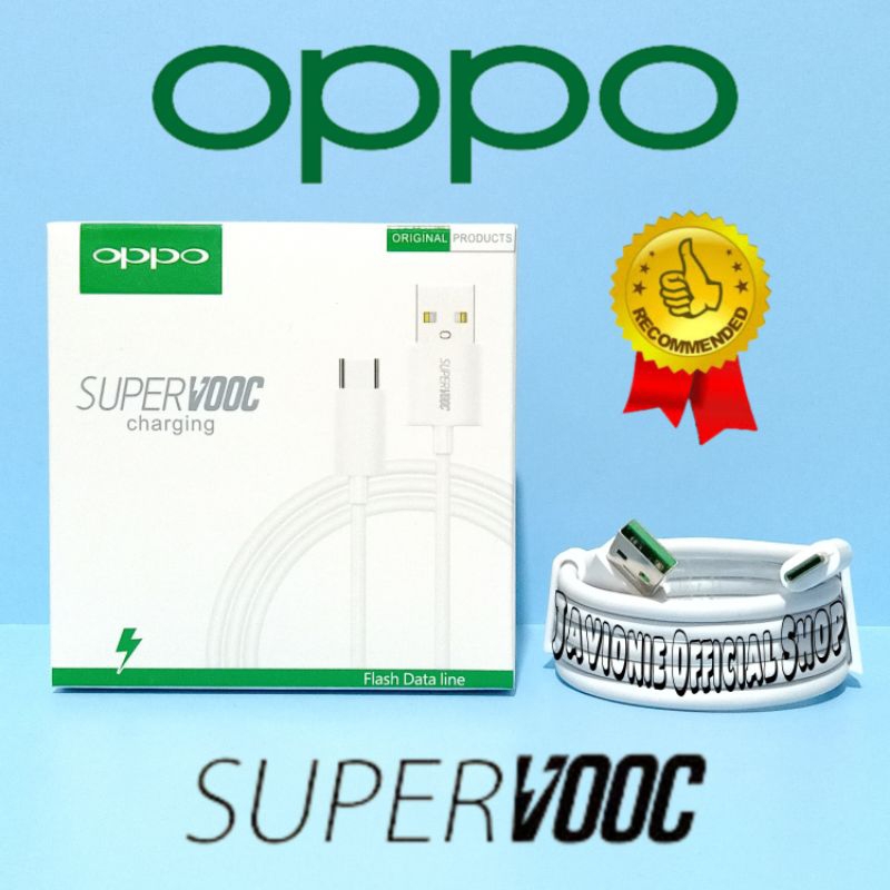 Kabel Data Charger OPPO Reno 1 2 2F 3 4 5F 5 6 7 7z 8 8T 8z PRO 4G 5G Original 6.5A Super VOOC TYPE C Flash Charge