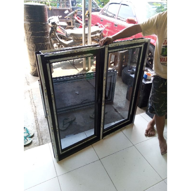 kusen jendela aluminium kaca custom