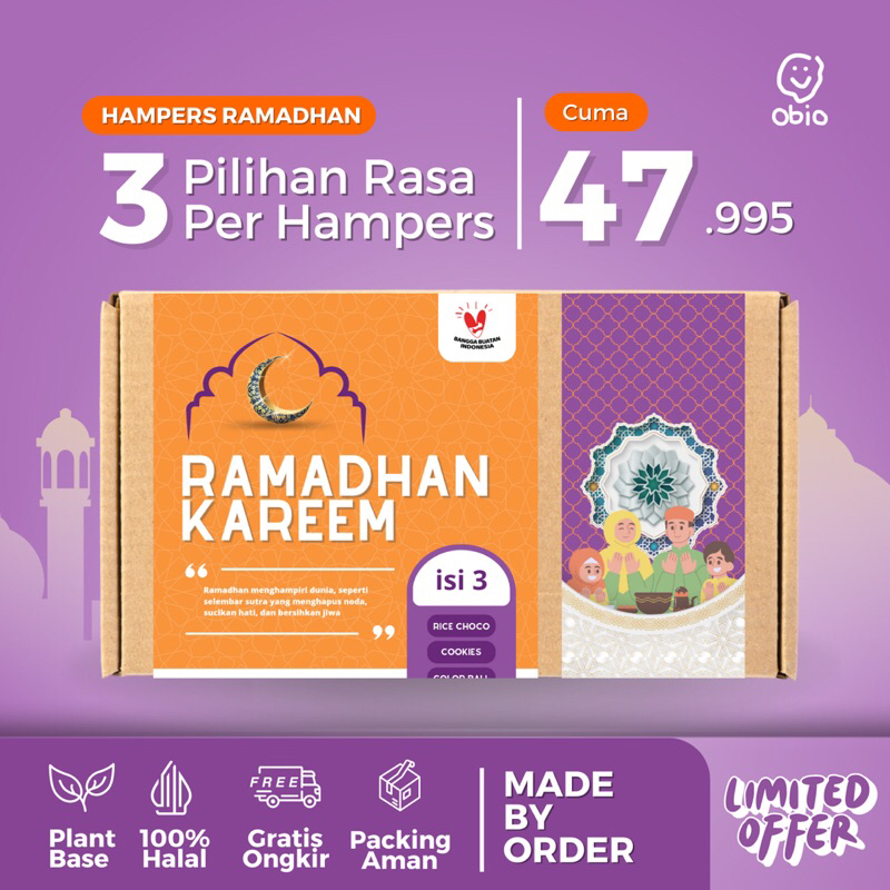 HAMPERS RAMADHAN Special by Obio (Isi 3) - Parcel Lebaran / EID Hampers