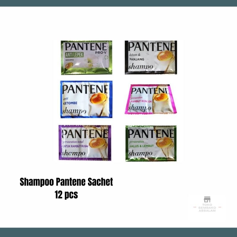 Shampoo pantene sachet / Sampo pantene sachet 12 pcs / Shampoo pantene sachetan