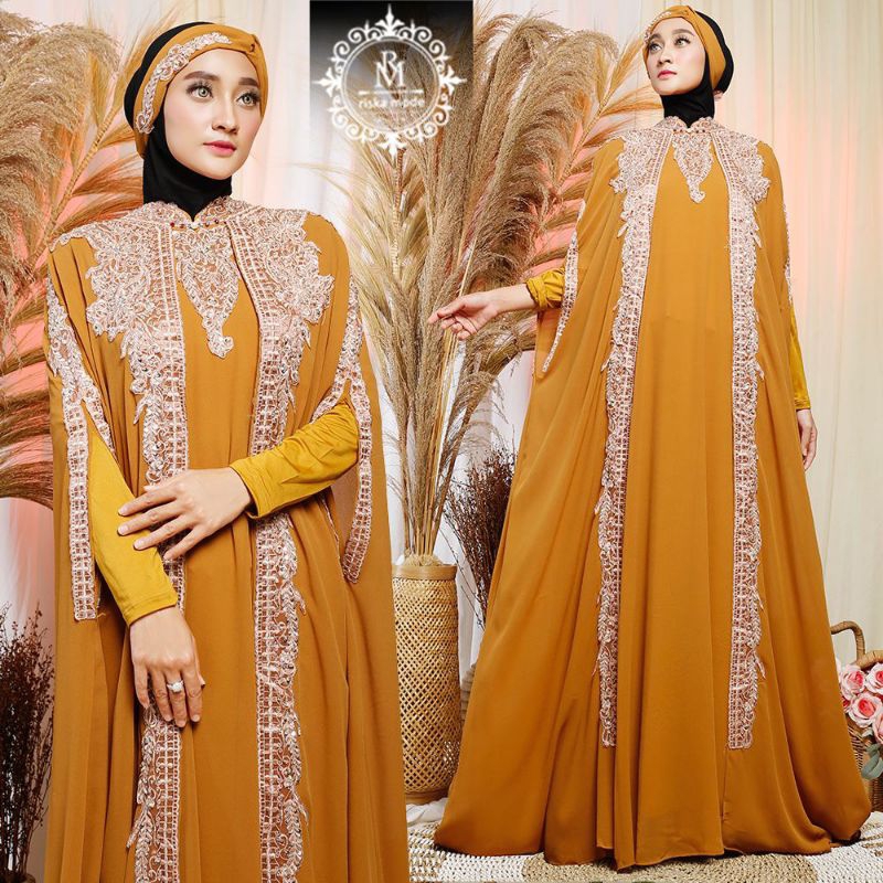 FASHION MUSLIM // KAFTAN NADIA // FREE INNER DAN TURBAN // SERAGAMAN KELUARGA // BAJU PESTA LAMARAN // KEBAYA WISUDA // BAJU LEBARAN // By RISKA MODE