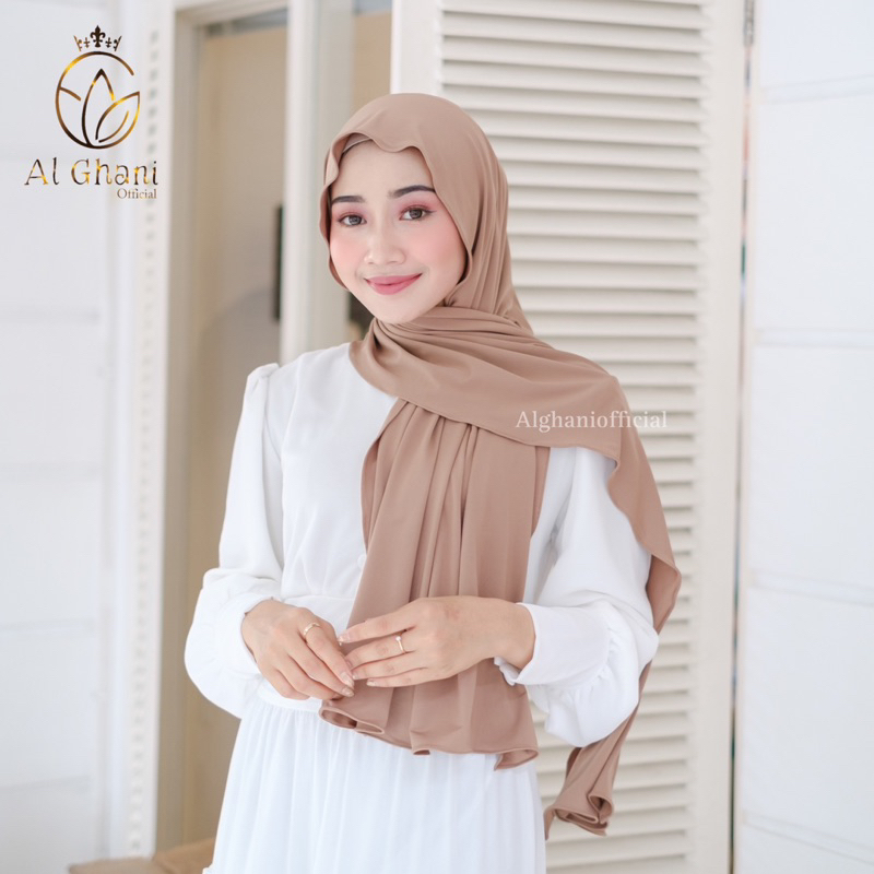 ALGHANI - FATEN PASHMINA BASIC SHAWL KAOS JERSEY