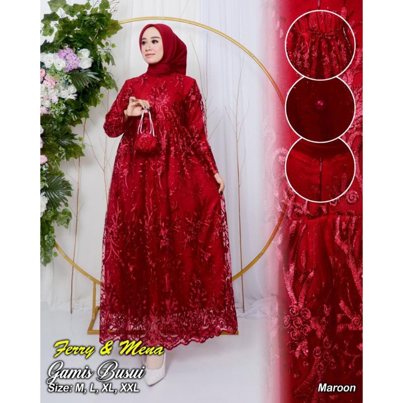 KEBAYA ORIGINAL // GAMIS TILLE BUSUI PREMIUM // BAHAN TILLE BORDIR PREMIUM FULL // SERAGAMAN KELUARGA // BAJU PESTA LAMARAN // KEBAYA WISUDA // BAJU LEBARAN // KEBAYA MODERN // By Ferry Mena