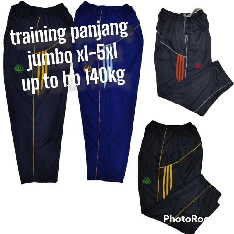 Celana panjang training jumbo ukuran xl-xxxxxl/kolor olahraga superjumbo pria