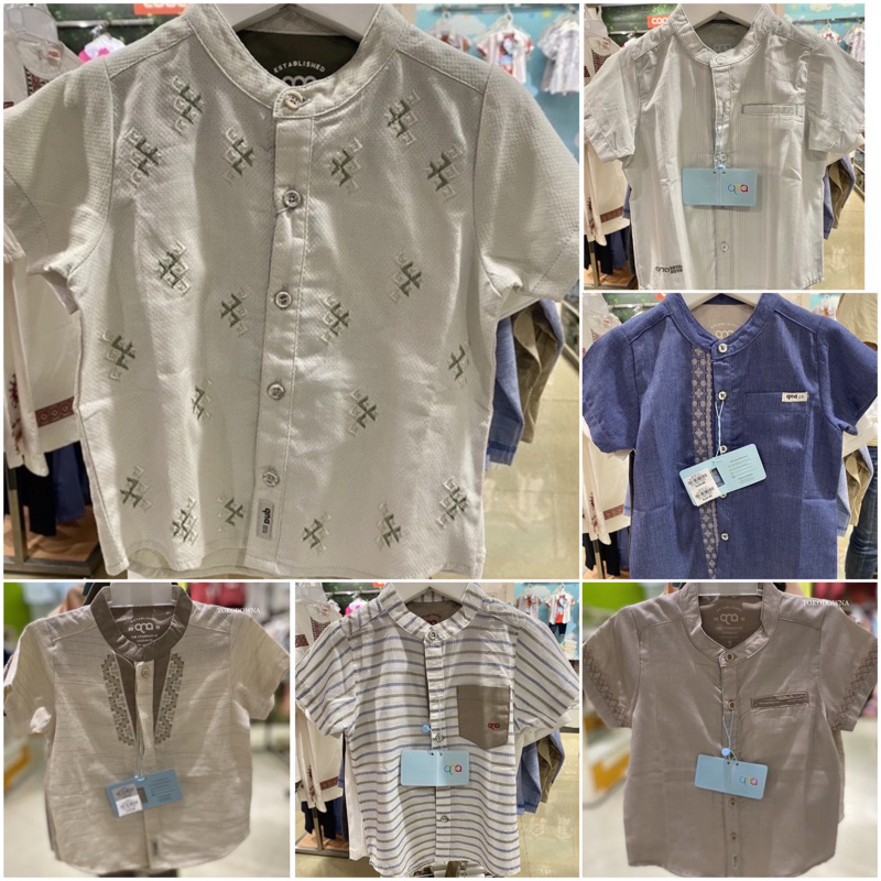 Baju koko anak laki-laki Brand QNA Original (1-4tahun)