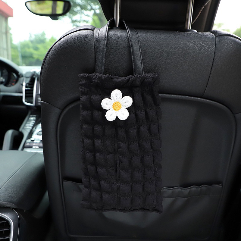 tempat tissue mobil kotak tissue gantung aksesoris mobil interior wanita dekorasi hiasan lucu cantik aesthetic premium murah KT01