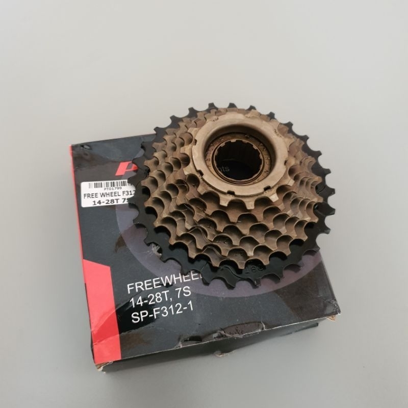 Freewheel Sprocket Sproket Gear Belakang Sepeda Susun 7 Speed 7Speed Ulir Drat