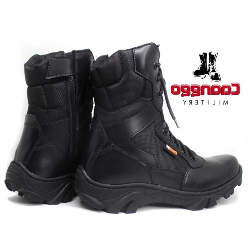 CAANGGO - Sepatu pdl pria terbaru model boots tactical safety new design hitam