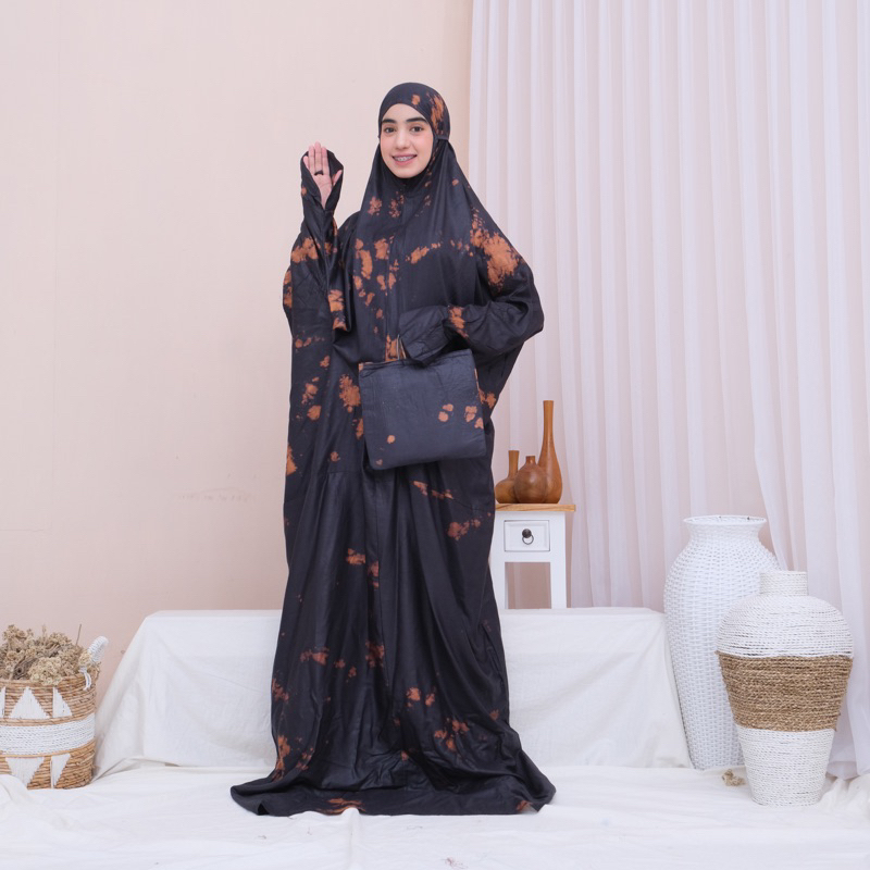 MUKENA TERUSAN DEWASA RAYON BALI HABIBI by Gmj1