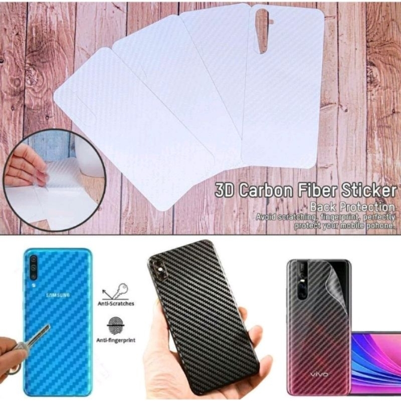 SAMSUNG SKIN CARBON GUARD SKIN GARSKIN ANTI GORES BELAKANG SKIN CARBON A14 5G A34 A54 A24