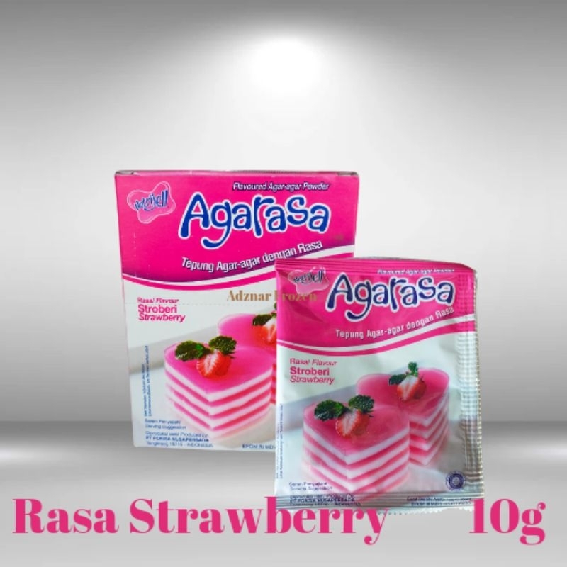 

Agarasa rasa strawberry / agar agar stroberi 10gr