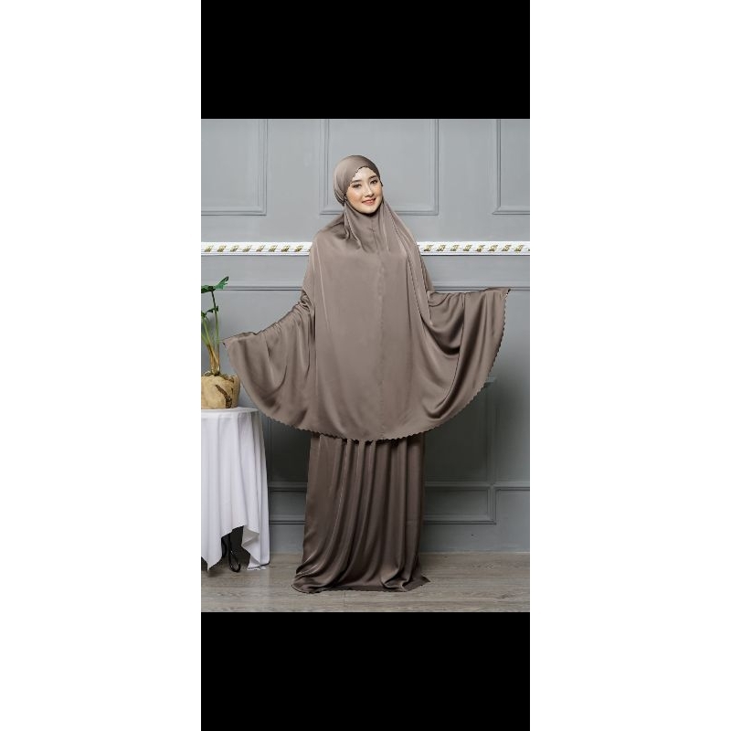 Mukena Silk Premium Mukena Polos Silk Armani Premium Laser