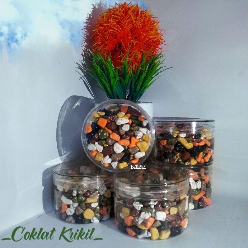 

coklat krikil kemasan toples 250gr