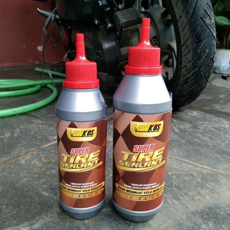 LOWKOS - SUPER TIRE SEALANT 1 Kardus (24 Botol) Cairan Ban Tubles Anti Ranjau Paku , Tambal Otomatis