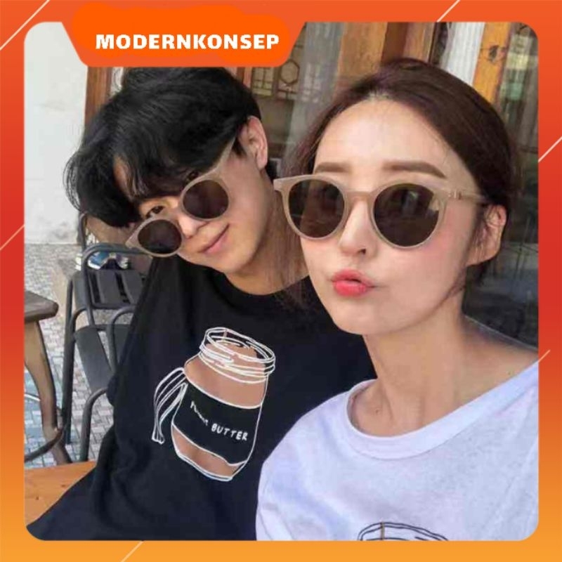 MODERNKONSEP KACAMATA HITAM KACA MATA KUCING FASHION SUNGLASSES WANITA BULAT KOREA TIKTOK HITS VIRAL