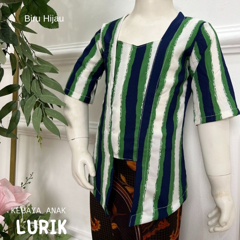 Atasan Kebaya Anak Kutubaru Lurik Modern