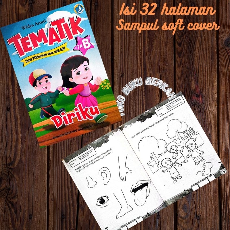 buku tematik tkB untuk pendidikan anak usia dini 19x27cm