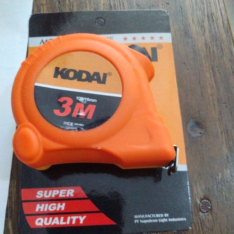 KODAI outolock meteran tukang 3 meter. meteran rol meter 3 meter