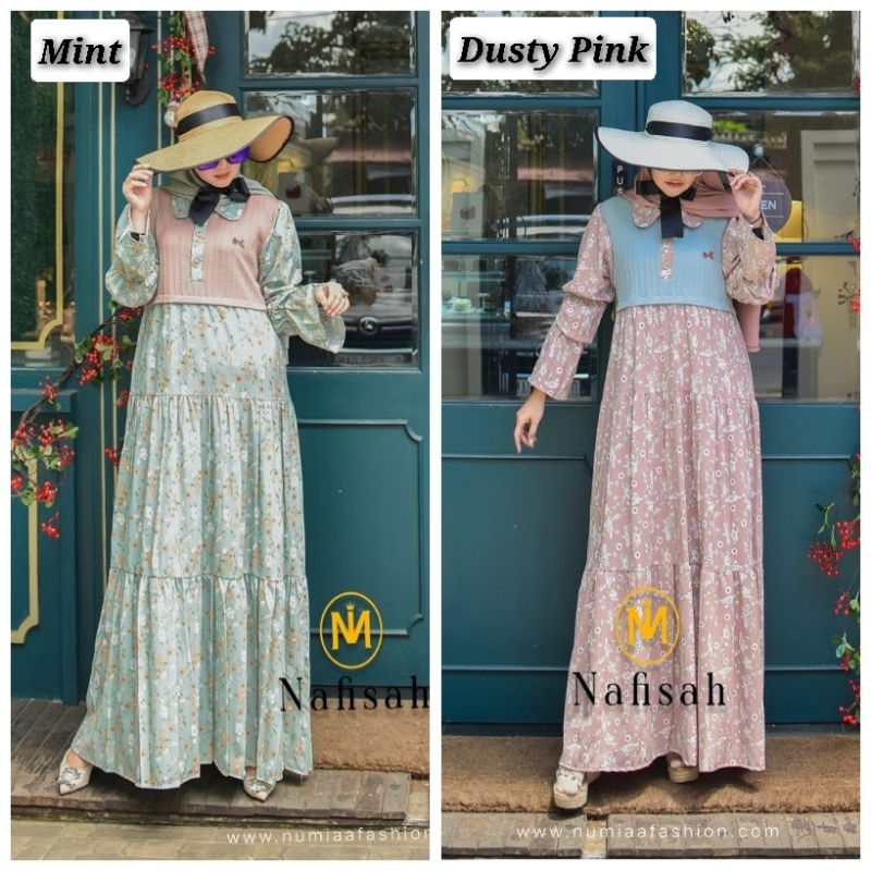 Nafisah Dress by Numiaa Gamis Lebaran Numiaa