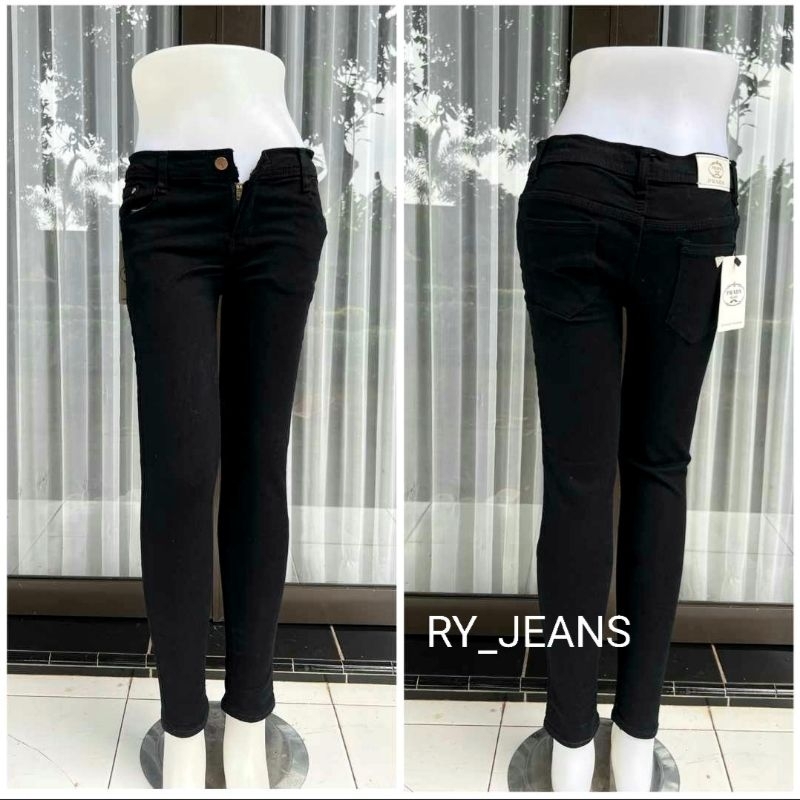 celana jeans hitam wanita softjeans streerth celana panjang skinny pensil