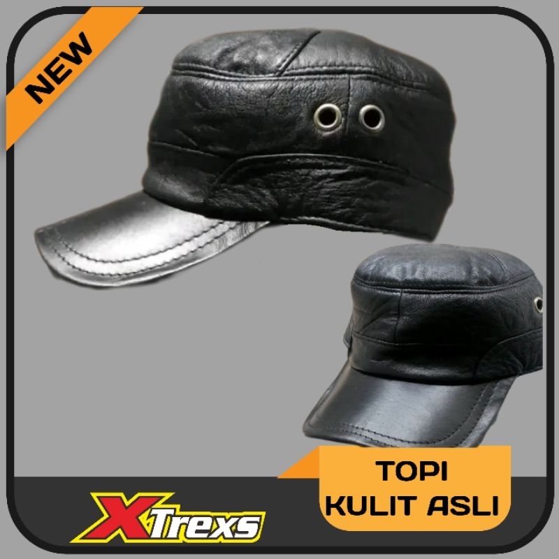 Topi Kulit Asli fremium LEATHER topi pria BARU 2023