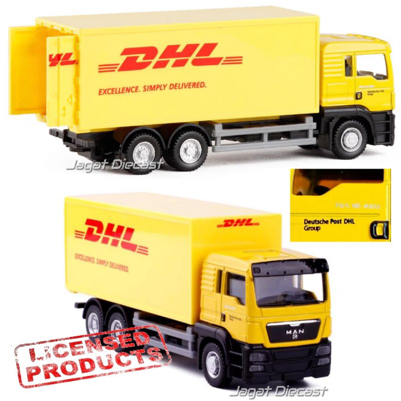 RMZ Mainan Mobil Mobilan Truk Kurir DHL JNE Wahana SiCepat Anteraja  Truck MAN TGS Cargo Jagat Dieca