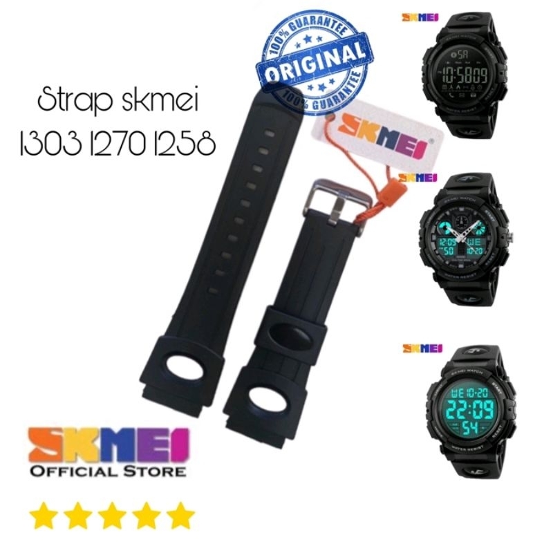 Strap tali jam tangan Skmei 1303 SK tali jam skmei 1303 Skmei 1258 skmei 1270 ORIGINAL