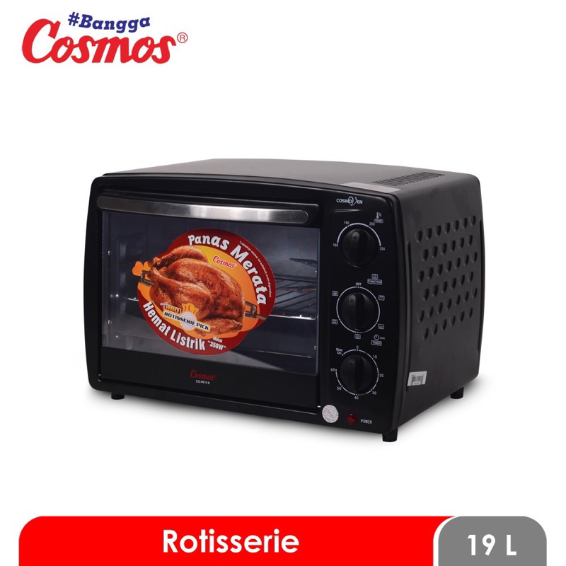 Oven Cosmos 19 Liter CO-9919 R - BBQ Rotisserie Oven Listrik