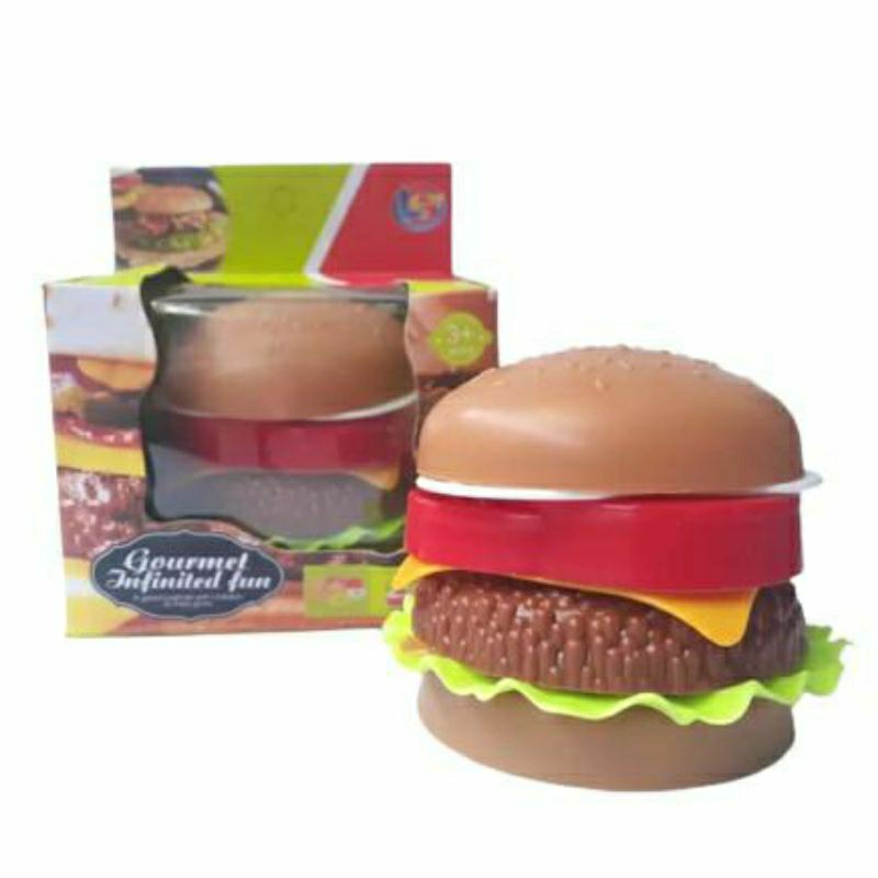 Stacking Burger Mainan Susunan Burger Gourmet Infinited Fun Burger LF28