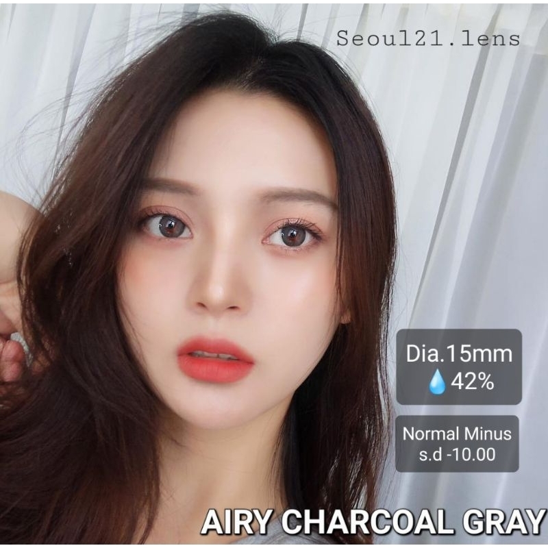 SOFTLENS AIRY BEIGE BROWN NUDE GREY OLIVE. NORMAL/MINUS s.d -10.00.SOFTLENS.dia.15mm