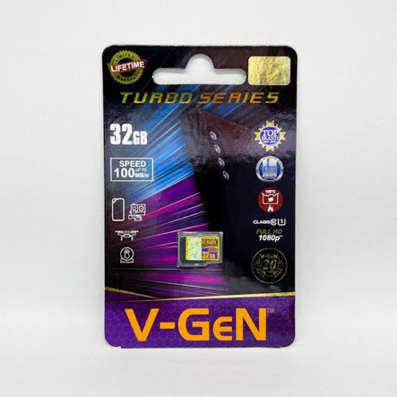 MEMORI CARD ORIGINAL V-GEN  SPEED 100MB/s CLASS10 32GB C10