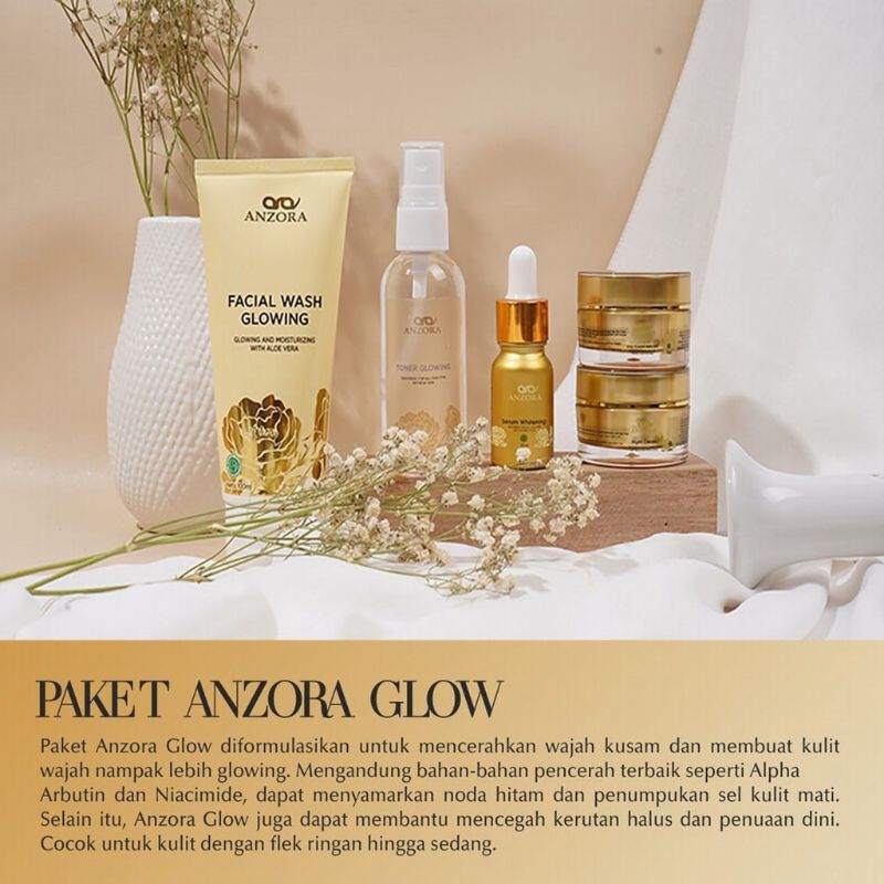 Anzora/anzora skincare/paket wajah anzora/paket wajah anzora skincare