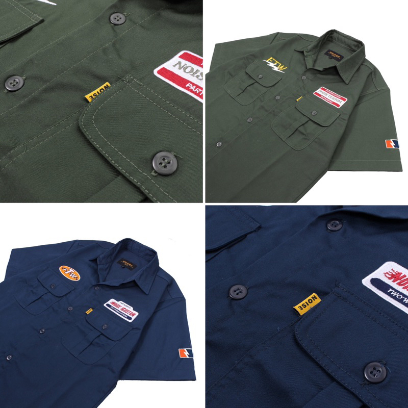 Workshirt Noise Project Kemeja Workshirt Kemeja Pria Navy