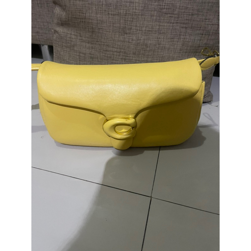 tas coach tabby yellow