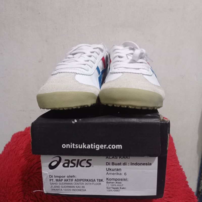 Sepatu Onitsuka Tiger Mexico 66 DL408 Size 39 Insole 24.5 Cm