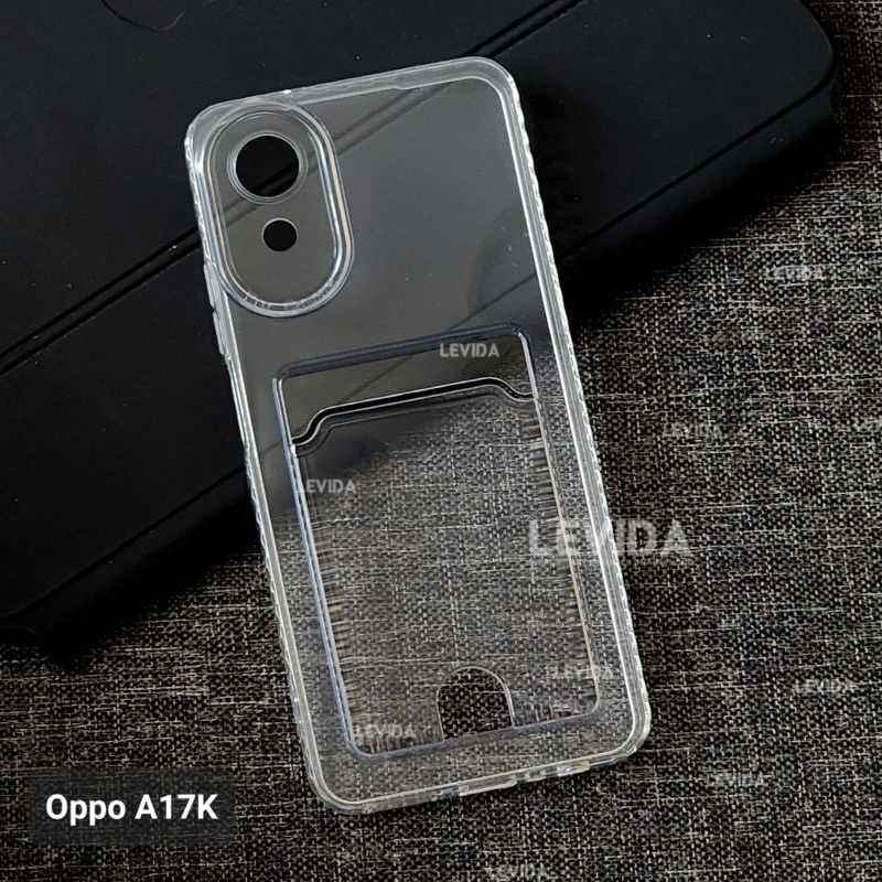 Oppo A17 Oppo A17K Card Case Bening Slot Kartu Case Oppo A17K Oppo A17