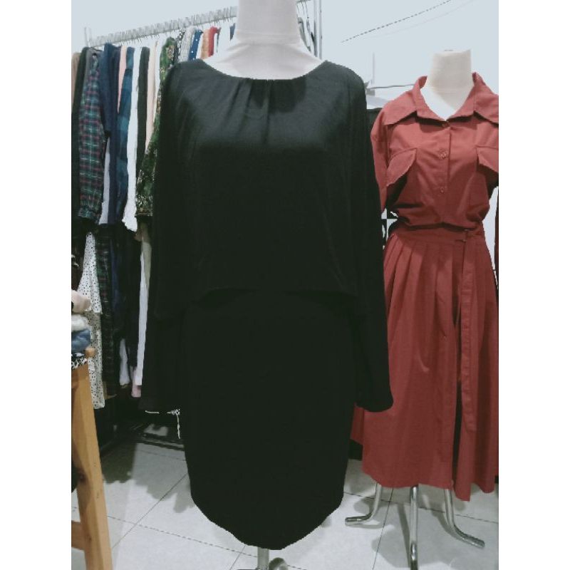 Dress hitam korea