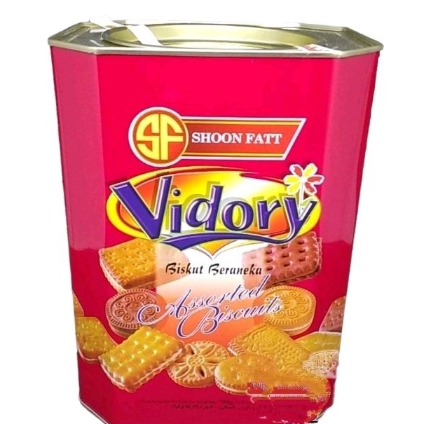 

ROTI KALENG BISKUIT SHOON FATT VIDORY RED ASSORTED 700GR biskuit beraneka cemilan lebaran