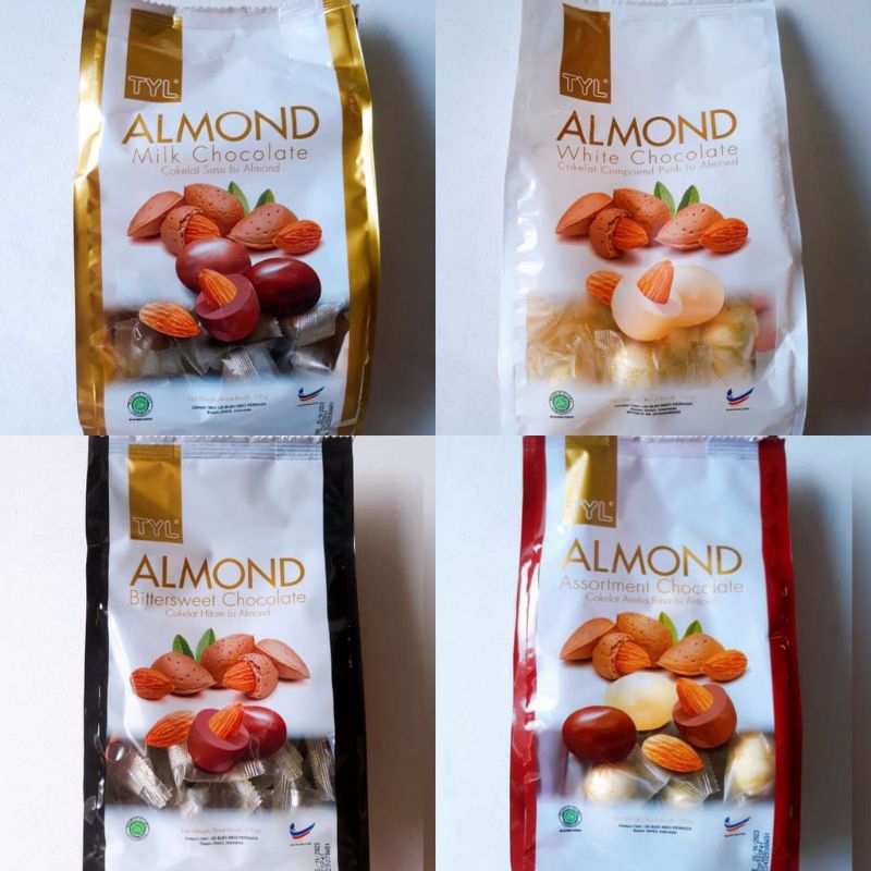 

TYL chocolate Aneka Rasa Dengan Kacang Almond 250gr