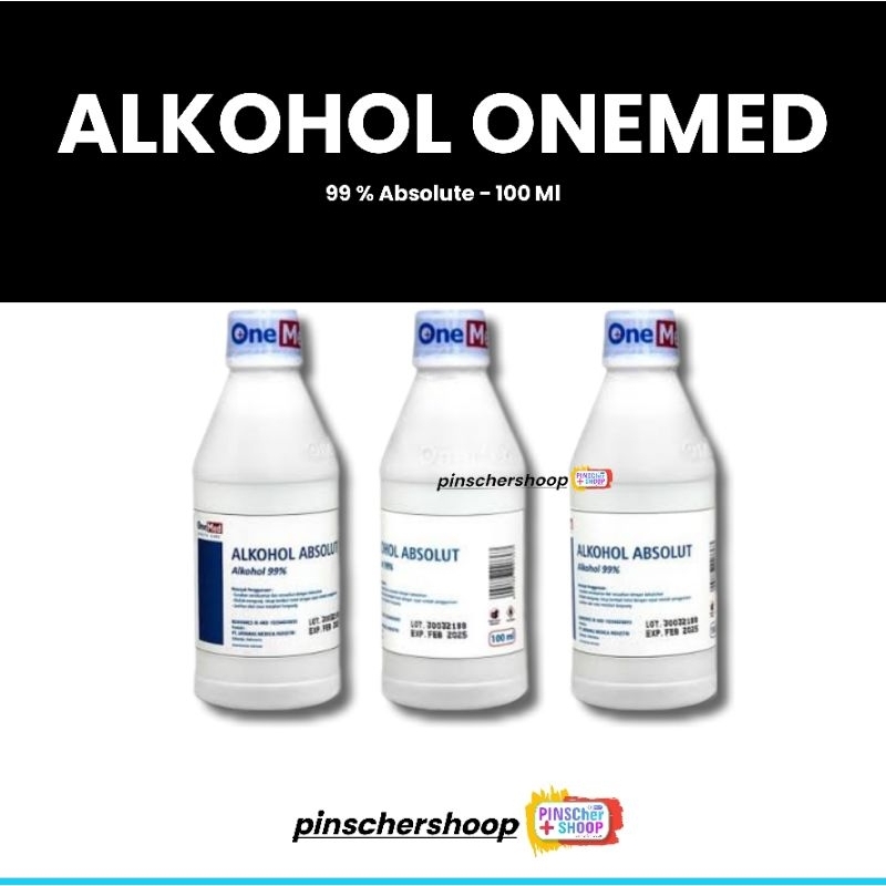 Alkohol 99% Absolute 100 Ml Antiseptik Onemed