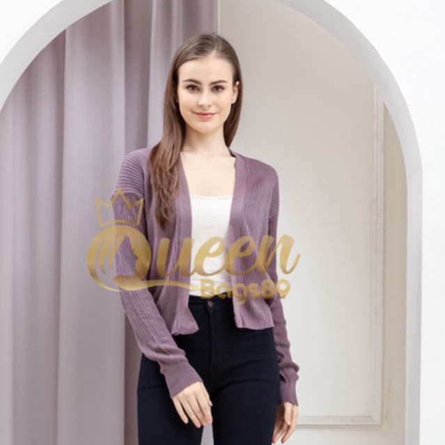 Queenbags89 baju outfit cewek baju atasan wanita baju Rajut Cardy Outer